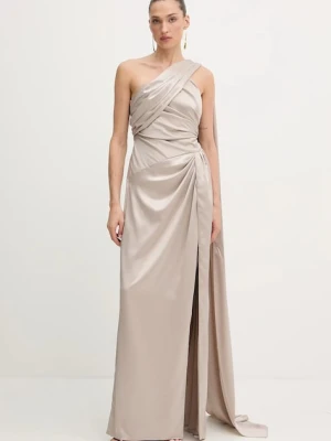 Marciano Guess sukienka ARETHA kolor beżowy maxi dopasowana 5YGK01 7246A