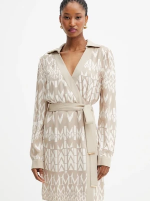 Marciano by Guess sukienka BRITNEY kolor beżowy mini prosta 5YGK14 7352A