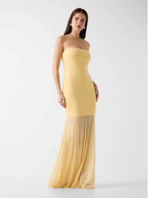 Marciano Guess Sukienka codzienna 181909 Żółty Classic Fit