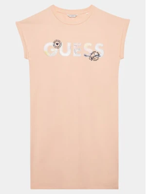 Marciano Guess Sukienka codzienna J4GK14 KAE23 Koralowy Regular Fit