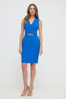 Marciano Guess sukienka DALLAS kolor niebieski mini dopasowana 4GGK31 7070A