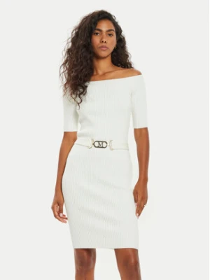 Marciano Guess Sukienka dzianinowa 4BGK08 5618Z Écru Bodycon Fit