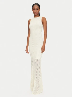 Marciano Guess Sukienka dzianinowa 5GGK44 5869Z Écru Regular Fit Kremowy
