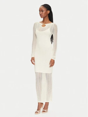 Marciano Guess Sukienka dzianinowa 5GGK45 5869Z Biały Regular Fit