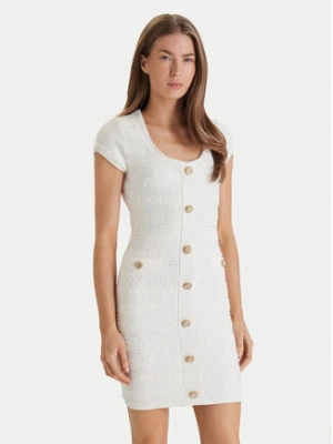 Marciano Guess Sukienka dzianinowa 6RGK48 5852Z Biały Regular Fit