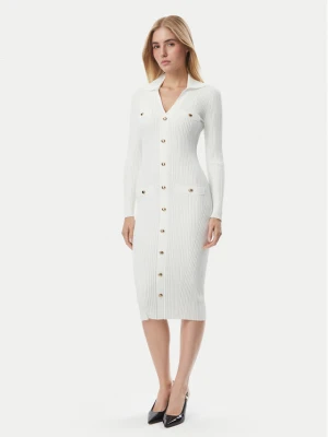 Marciano Guess Sukienka dzianinowa G6BK33 Z1636 Biały Slim Fit