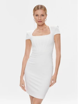 Marciano Guess Sukienka koktajlowa 4RGK67 6375Z Biały Slim Fit