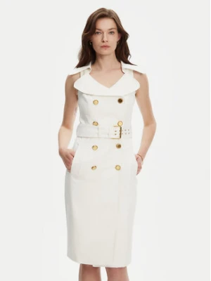 Marciano Guess Sukienka koktajlowa 5YGK37 7311A Biały Regular Fit