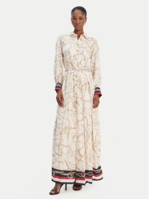 Marciano Guess Sukienka koszulowa 6RGK33 7439A Écru Regular Fit