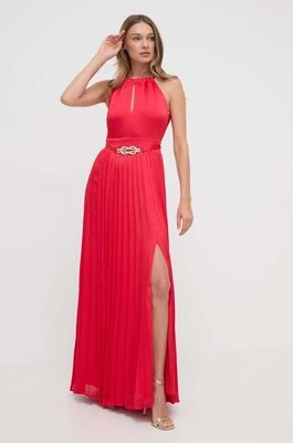 Marciano Guess sukienka MINA kolor różowy maxi rozkloszowana 4GGK14 7089A