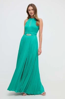 Marciano Guess sukienka MINA kolor zielony maxi rozkloszowana 4GGK14 7089A