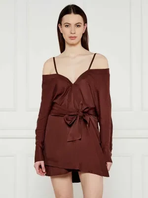 Marciano Guess Sukienka z paskiem GRETA | z dodatkiem lnu