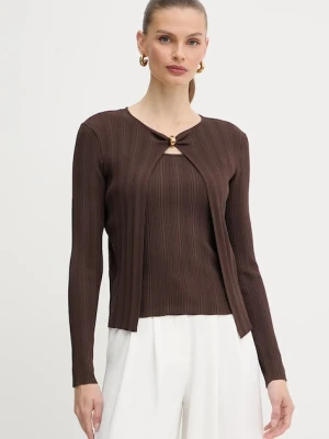 Marciano Guess sweter i top KATHLEEN damski kolor brązowy lekki 5YGR00 5875Z