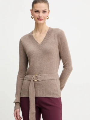 Marciano Guess sweter z dodatkiem wełny AFRAH damski kolor brązowy lekki 5BGR23 5893Z