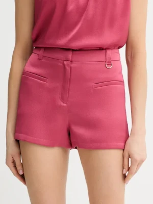 Marciano Guess szorty EVA damskie kolor różowy gładkie high waist 5GGD14 7079A