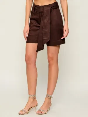 Marciano Guess Szorty + pasek JANE | Regular Fit | z dodatkiem lnu