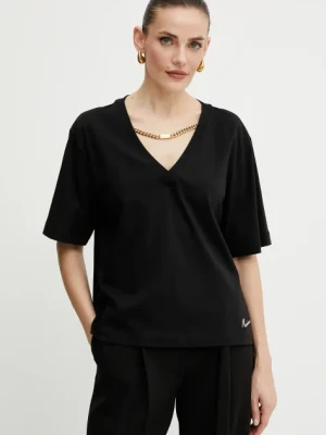Marciano Guess t-shirt bawełniany CHRISSY damski kolor czarny 5GGI03 6298A