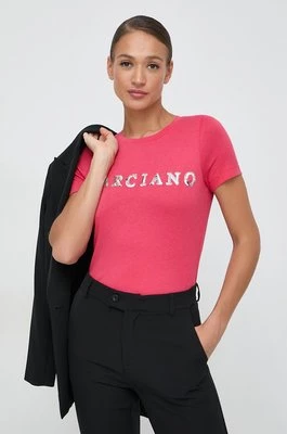 Marciano Guess t-shirt FLORENCE damski kolor różowy 4GGP02 6138A