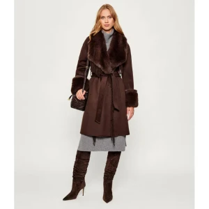 Marciano Guess Wełniany płaszcz LILIANA | shearling