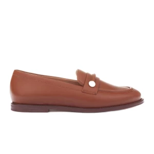 Marco Shoes Loafersy mokasyny skórzane brązowe