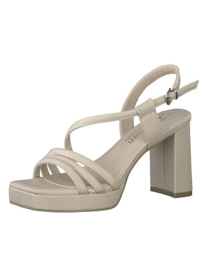 Marco Tozzi Sandały w kolorze beżowym rozmiar: 37