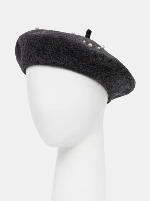 Marella beret z dodatkiem wełny Emme by Marella kolor szary 2525576032200