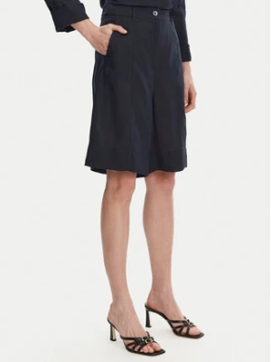 Marella Bermudy Pireo 2513141044 Granatowy Relaxed Fit