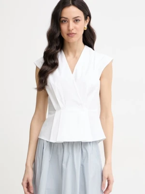 Marella bluzka koszulowa damska bawełniana z elastanem BAZAR