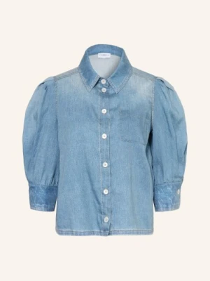 Marella Bluzka Mlsromana W Stylu Jeansowym Z Rękawami 3/4 blau