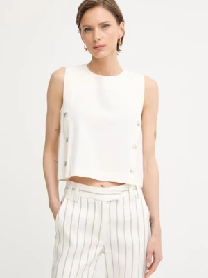 Marella bluzka na ramiączkach damska z dodatkiem lnu MLMUNIONE