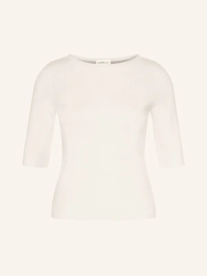 Marella Dzianinowa Koszulka Z Rękawem 3/4 Z Kaszmiru weiss