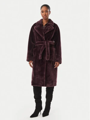 Marella Futro Alaggio 2623456065 Bordowy Regular Fit