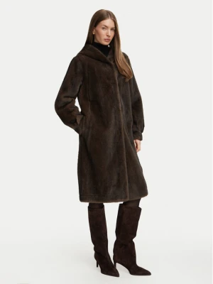 Marella Futro Emme by Marella Fanello 2625456102 Beżowy ciemny Regular Fit