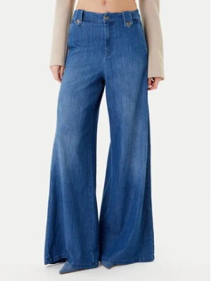 Marella Jeansy 2523186154 Granatowy Wide Leg