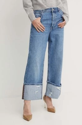 Marella jeansy damskie kolor niebieski 2423186084200