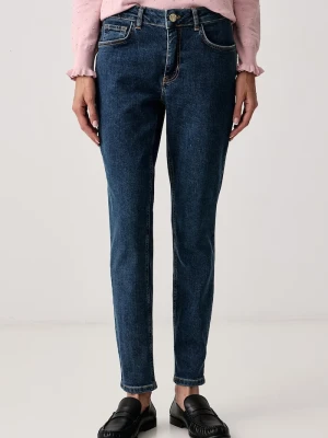 Marella jeansy skinny damskie Emme by granatowy