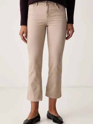 Marella jeansy straight damskie Emme by beżowy