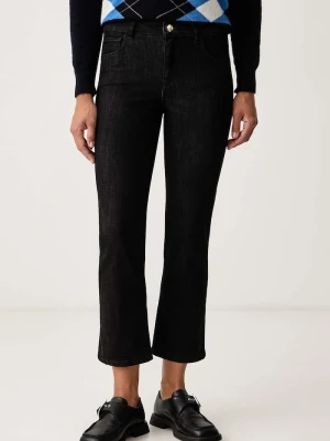 Marella jeansy straight damskie Emme by czarny