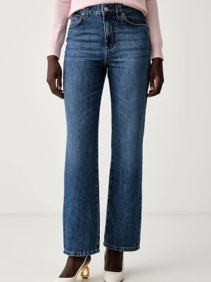 Marella jeansy wide leg damskie MLSWLEG1 niebieski
