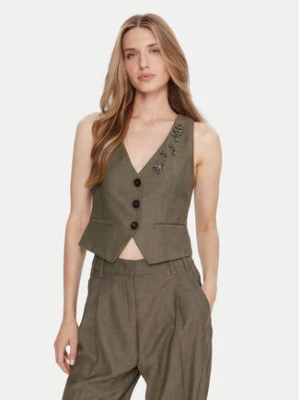 Marella Kamizelka garniturowa Cantico 2523156031 Khaki Slim Fit