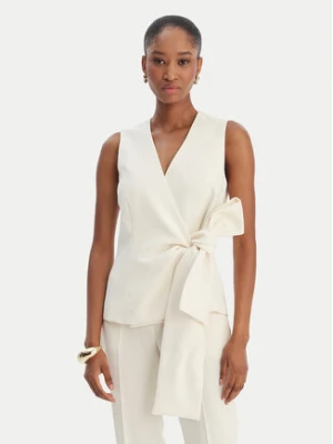 Marella Kamizelka garniturowa Lirica 2613161043 Écru Regular Fit