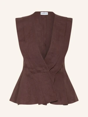 Marella Kamizelka Lniana braun