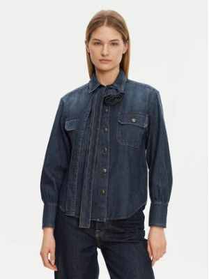 Marella Koszula jeansowa Nizere 2513111124 Granatowy Regular Fit