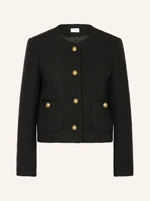 Marella Kurtka Bouclé schwarz