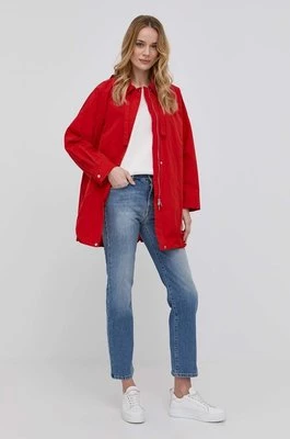 Marella kurtka damska kolor czerwony przejściowa oversize