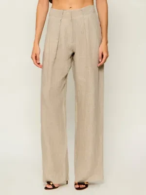 Marella Lniane spodnie MLLRETE | Relaxed fit