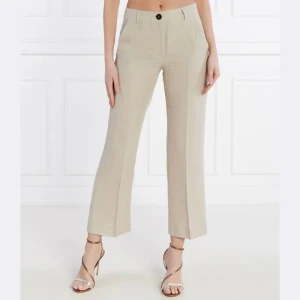 Marella Lniane spodnie MUSCHIO | Straight fit