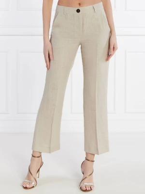 Marella Lniane spodnie MUSCHIO | Straight fit