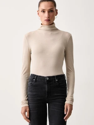 Marella longsleeve damski MLLAPOTEMA beżowy
