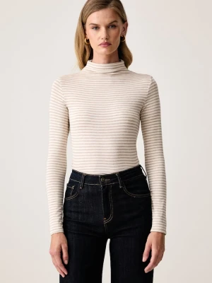 Marella longsleeve damski z wiskozą Emme by beżowy
